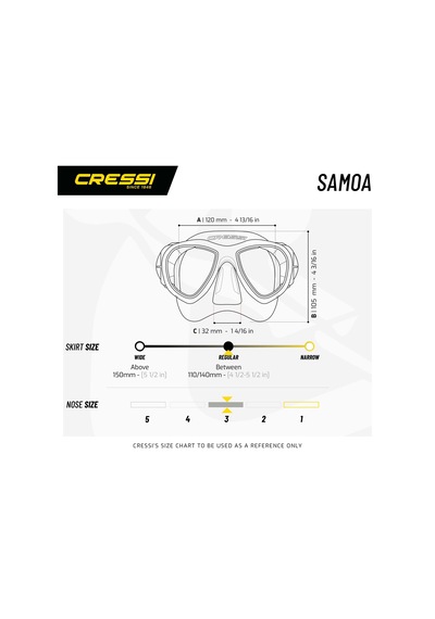 Cressi Samoa-mexico Yetişkin Maske Şnorkel Seti Şeffaf-açık Mavi Tek Renk