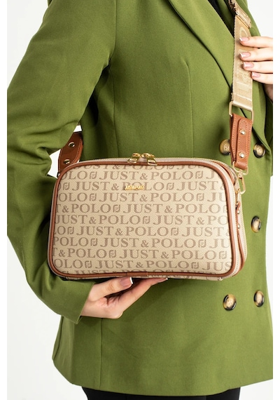 Just Polo Kadın Kum Taba Orta Boy Şıklığı Ve Konforu Buluşturan Omuz Çantası Shoulder Bag 342053mh Kum - Taba