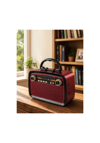 Taşınabilir Bluetooth Hoparlör With Fm/am Radyo Ve Şarj Edilebilir Batarya