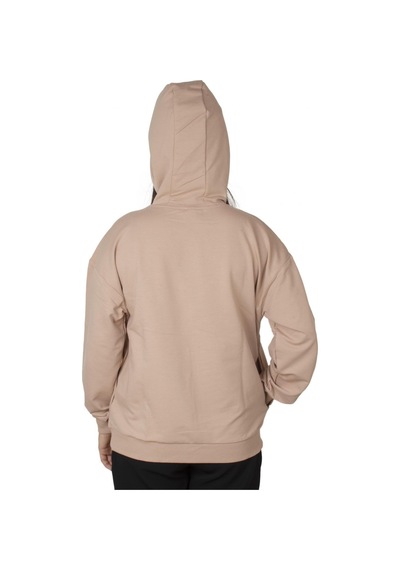 Lumberjack Sn80 Basic Hoodie Sweat Pudra Kadın Sweatshirt Pudra