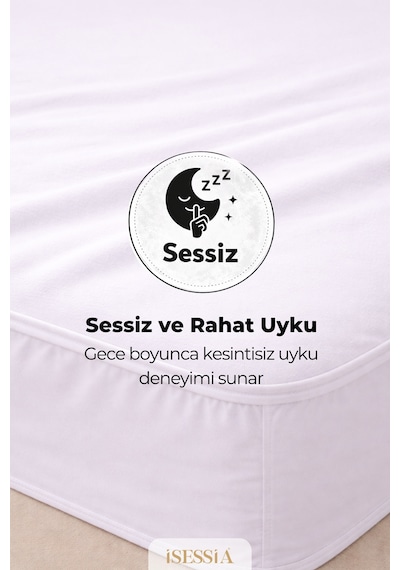 Aquasoft Micro Fitted Su Geçirmez Yatak Koruyucu Alez Full Kenar Tek Çift Battal Bebek Çocuk Beyaz