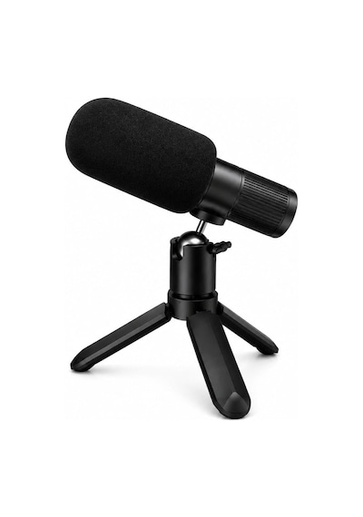 Lexroo S93 Kablosuz Masaüstü Kayıt Mikrofonu Tripod Standlı Siyah
