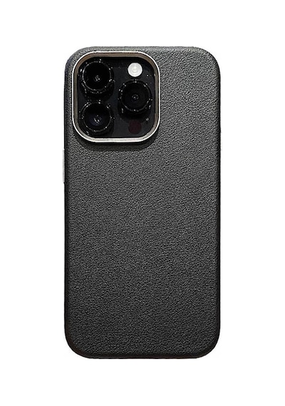 Apple Uyumlu iPhone 15 Pro Max Kılıf M-safe Şarj Özellikli Pu Deri Zore Adora Kapak Siyah