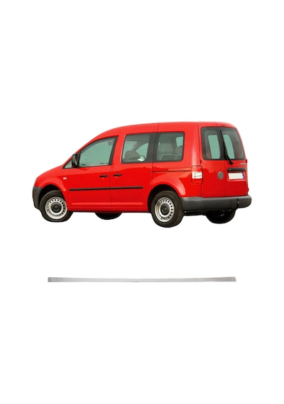 Volkswagen Caddy Uyumlu 2003-2010 Krom Bagaj Alt Çıtası Paslanmaz Çelik