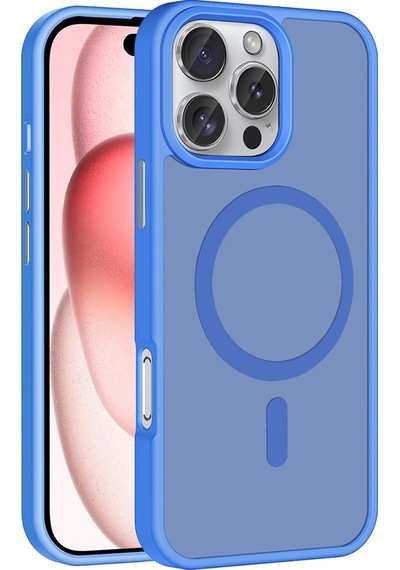 Apple Uyumlu iPhone 16 Pro Max Kılıf M-safe Şarj Özellikli Mat Arka Yüzey Zore Sio Kapak