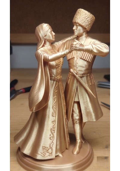 15 Cm Ev Ofis Masa Hediyelik Kafkas Adige Çerkes 3d Baskı Heykel
