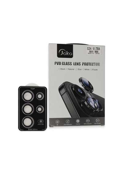 Joko Samsung Galaxy S24 Ultra Pvd Metal Kamera Lens Darbeye Dayanıklı Tam Uyumlu - Derin Mor