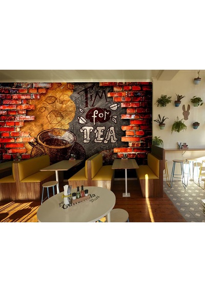 Coffee - Kafe İçin 3 Boyutlu Özel Tasarım Duvar Kağıdı (397456586)