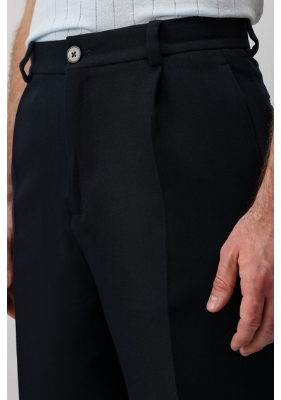 Antioch Pileli Relaxed Fit Erkek Pantolon Lacivert
