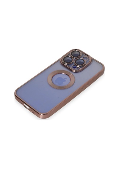 Apple İphone 15 Pro Max Kılıf Slot Silikon - Rose Gold 0.2M-Çok Renkli