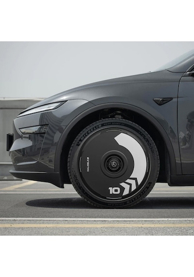 Haloblk Halodısc 2 Arrow - Tesla Model Y - 21 İnç Aerodinamik Siyah Jant Kapağı - 4 Adet