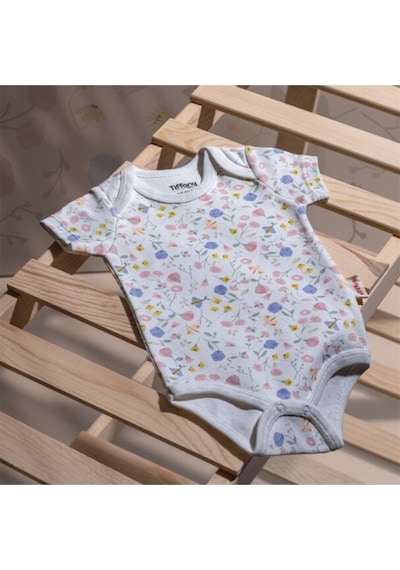 Tiffany Baby & Kids Tiffany Body Kısa Kol Flowers Theme Çok Renkli