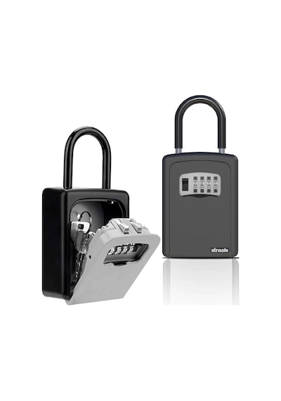 İnsafe Isc802Key Şifreli Çelik Kasa Anahtar Kasası Kutusu Siyah