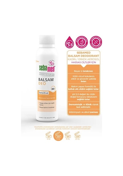 Sebamed Deodorant Aerosol 150 Ml Balsam - Sensitive/hassas 37737775