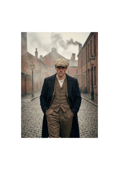 Emybox Erkek Kaşe 8 Köşe Kasket Şapka Klasik Retro- Peaky Blinders Tarzı Lastikli Standart Beden C