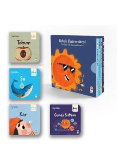 Bebek Üniversitesi Hikâyeli İlk Kavramlarım 4'lü Set - Sincap Kitap