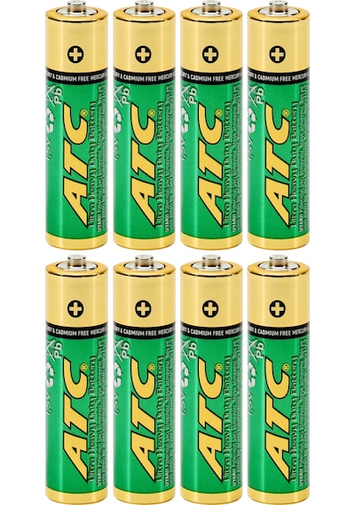 Atc 8li Aaa Heavy Duty R03 İnce Kalem Pil Kumanda Pili Çinko Karbon Pil Zn-c 1.5v
