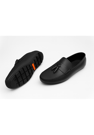 Growish Gr0297 Hakiki Yumuşak Deri Saraçlı Esnek Tam Bükülebilir Püsküllü Loafer Babet Ayakkabı Siyah Growish Gr0297 Hakiki Yumuşak Deri Saraçlı Esnek Tam Bükülebilir Püsküllü Loafer Babet Ayakkabı Siyah