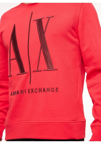 Armani Exchange Bisiklet Yaka Kırmızı Erkek Sweatshırt 8nzmpa 44ae Lıpstıck Red/vıneyar