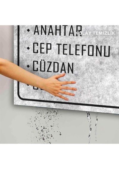 Dekoratif Kapı Önü Paspası - Kaymaz Taban 95 Çok Renkli