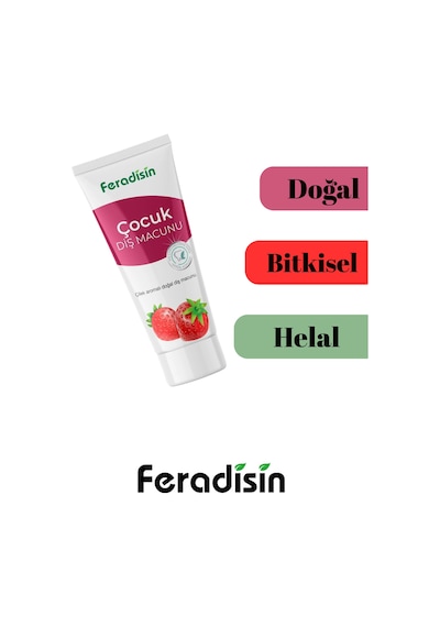 Doğal Çocuk Florürsüz Beyazlatıcı Ve Koruyucu Diş Macunu 65 Gr - Gimdes Helal Sertifikalı