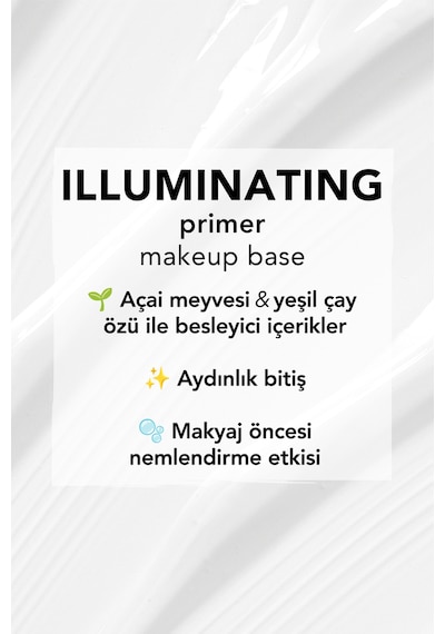 Flormar Illuminating Primer Aydınlatıcı Makyaj Bazı 001 White-Classic