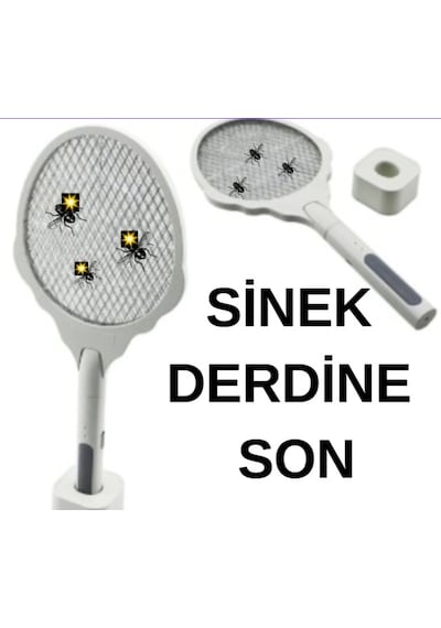 Sinek Öldürücü Usb To Type-c Şarjlı Sinek Öldürücü Raket Ayak Apa