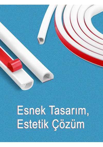 Greentech Esnek Kablo Kanalı Krem / Gt-kk12