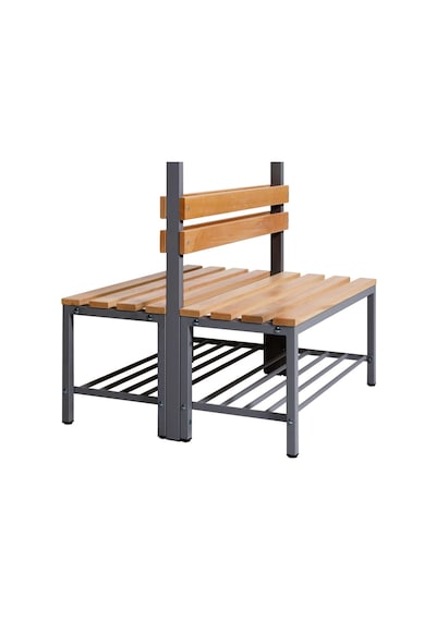Ayakkabılıklı 4 Ayaklı Çift Taraflı Bank, 10 Kanca, 100x85x170 Cm, Sporbankı