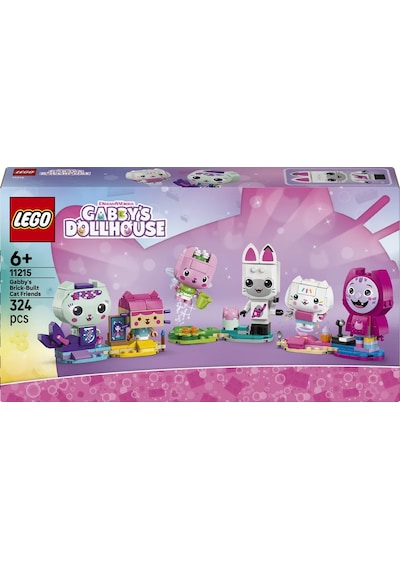 LEGO® Gabby’s Dollhouse Gabby’nin Parçalarla İnşa Edilen Kedi Arkadaşları 11215 - 6 Yaş ve Üzeri için Oyuncak Yapım Seti (324P)