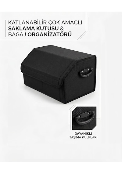 Oto Araç Bagaj Organizeri Bagaj Eşya Kutusu Çanta Düzenleyici