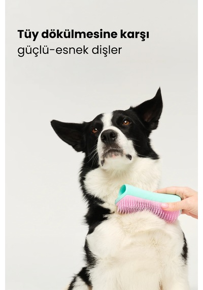 Pet Teezer Deshedding - Mint / Pink Yeşil Pembe Köpek Bakım Fırçası