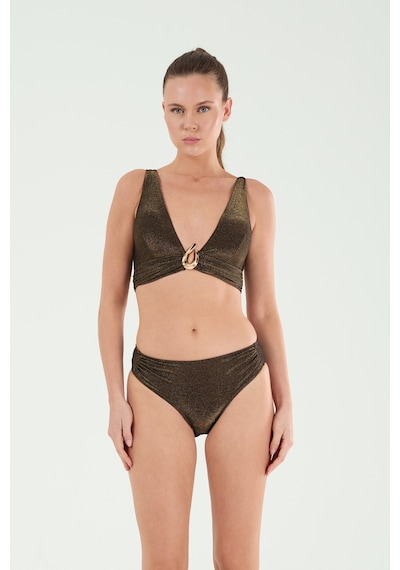 Louren Kadın Siyah Simli Desenli Aksesuar Detaylı İnce Kaplı Geniş Üçgen Bikini Takımı Siyah Simli Louren Kadın Siyah Simli Desenli Aksesuar Detaylı İnce Kaplı Geniş Üçgen Bikini Takımı Siyah Simli