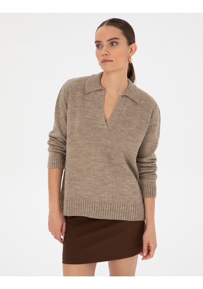 Pierre Cardin Kadın Bej Kazak /triko 50317226-vr011 Bej