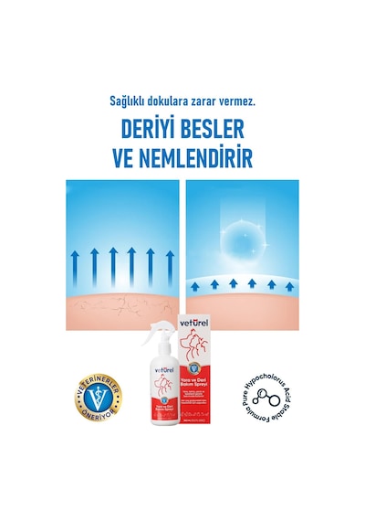 Veturel Kedi Köpek Yara Deri Bakım Spreyi 2 x 300 ML