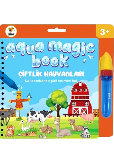 Lino Aqua Magic Book Su İle Boyama Kitabı Çiftlik Tfl-1007