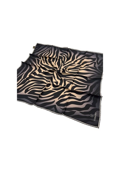 Vissona Twill İpek Eşarp - 6259 - 0004-0001 - Kadın