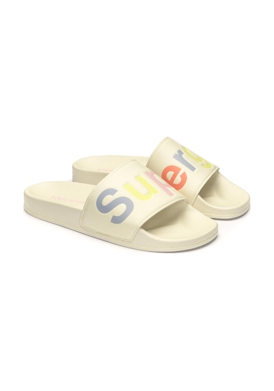 Superga 1908 Slides Polysoft Unisex Bej-gri Terlik Bej-gri-289