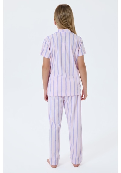 U.s. Polo Assn. Kız Çocuk Mor Gömlek Pijama 5274-49917 Mor