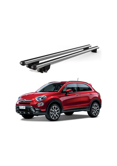 Kanca Fiat 500x 2014 Ve Sonrası Uyumlu Gri Kilitli Ara Atkı 120cm Port Bagaj Tavan Barı