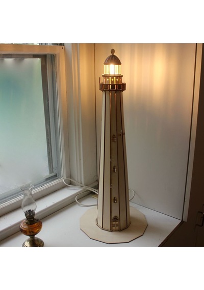 Ahşap Deniz Feneri Model,Dekoratif Masa Lambası