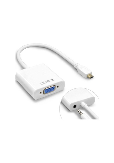 Micro Hdmi To Vga Çevirici Mikro HDMI - VGA Dönüştürücü Adaptör