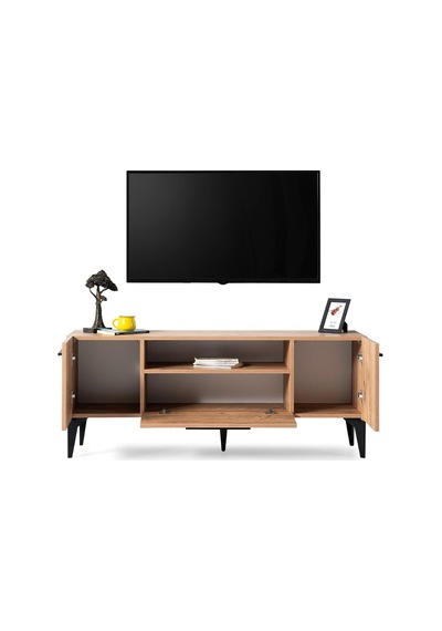 Nil Modern Kapaklı Tv Sehpası 138 Cm Gri