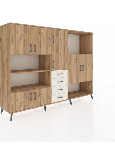 Hyperion Dolap 10 Raflı 4 Çekmeceli 8 Kapaklı 220x44x163 Çam-çam/ Çam-çam/aytaşı Hyperion Dolap 10 Raflı 4 Çekmeceli 8 Kapaklı 220x44x163 Çam-çam/ Çam-çam/aytaşı