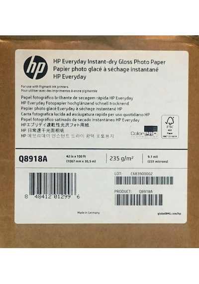 Q8918A Hp Parlak Fotoğraf Kağıdı 1067Mmx30.5M