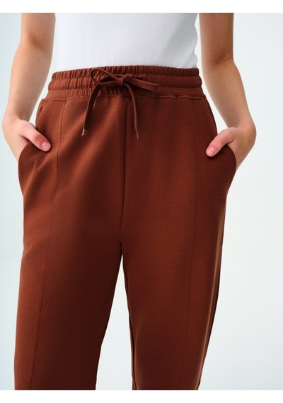 Jogger Fit Kadın Eşofman Altı Kahverengi
