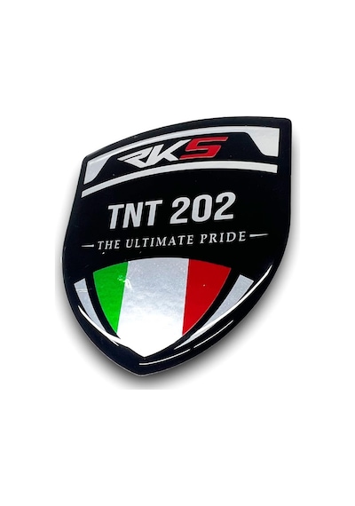 Rks Tnt202 3d Gümüş Arma Sticker Redlinegrafik