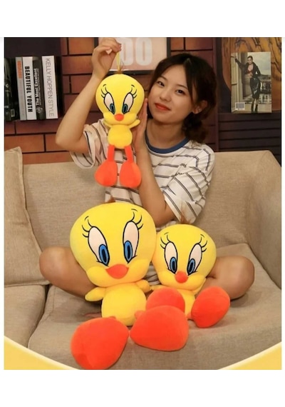 Tweety Peluş Sevimli Civciv 30 Cm Uyku Arkadaşım Sarı