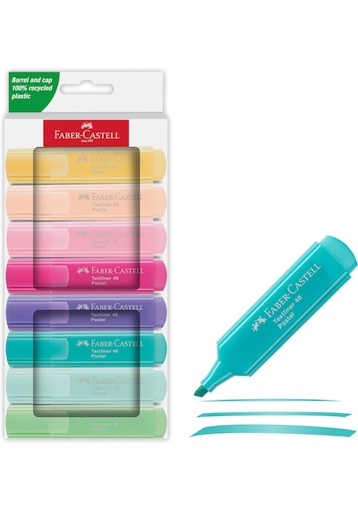 Faber-Castell Fosforlu Kalem Seti 8’li Pastel Renkler