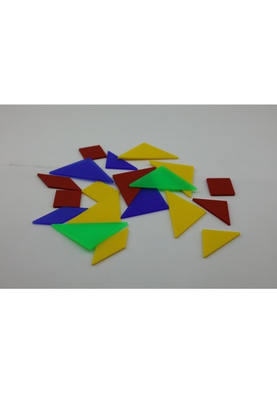 Luga Atölye Renkli Tangram Seti Zeka Geliştiren Eğlenceli Bulmaca